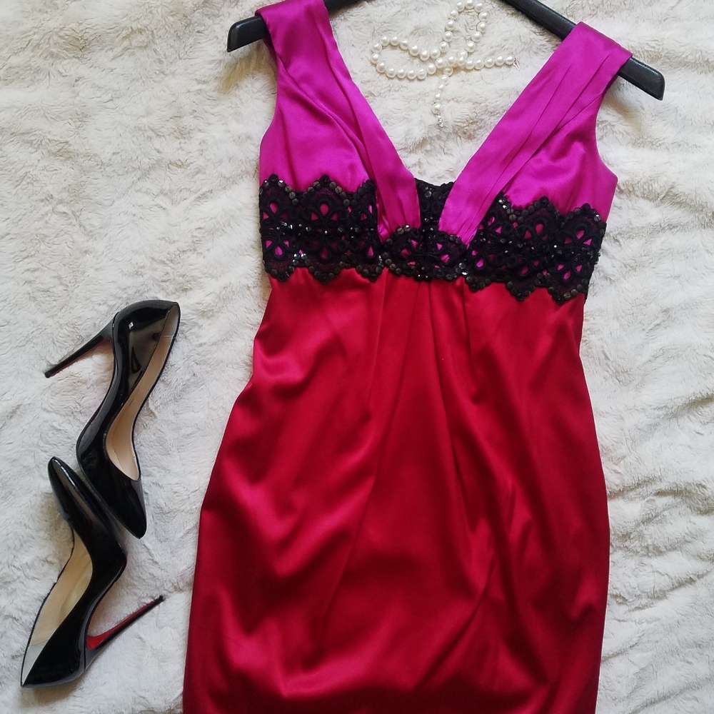 Marc Bouwer GlamIt Silk Sleeveless Dress